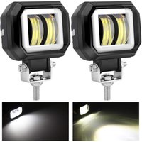 Stück 20 W LED-Nebelscheinwerfer Offroad Angel Eye Tagfahrlicht Wasserdichte LED-Arbeitslampe für LKW SUV ATV Motorrad Traktor Boot von BEIJIYI