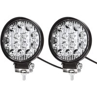 2 x 42 W runder LED-Arbeitsscheinwerfer, 12 V, 24 V, LED-Autoscheinwerfer, wasserdicht, IP67, Spot-Flutlicht, Rückfahrscheinwerfer für Auto, LKW, 2 x 42 W runder LED-Arbeitsscheinwerfer, 12 V, 24 V, LED-Autoscheinwerfer, wasserdicht, IP67, Spot-Flutlicht, Rückfahrscheinwerfer für Auto, LKW, von BEIJIYI