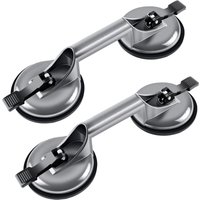 Beijiyi - 2 x Doppel-Saugnapf, 100 kg, Aluminium-Handhabungssauger, 120 mm, Glaser-Saugnäpfe von BEIJIYI