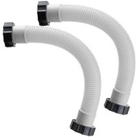2er-Pack Pool-Sandfilterpumpenschläuche, Verbindungsschlauch mit Muttern für Intex, 16-Zoll-Filterpumpen-Solesystem und Sandfilter, für Schwimmbecken von BEIJIYI