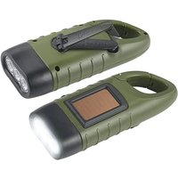 2er-Pack Solar-LED-Taschenlampen, Handkurbel-Taschenlampen, solarbetriebene, wiederaufladbare LED-Notfall-Taschenlampe, für Outdoor, Wandern, von BEIJIYI