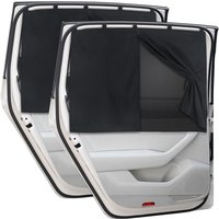 2er-Pack Sonnenschutz fürs Babyauto, doppellagige magnetische Autovorhänge, 68 x 51 cm, Magnete für Heckscheiben, blockiert UV-Strahlen, von BEIJIYI