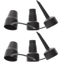 2er-Pack elektrischer Luftpumpenadapter, 3 Größen, Luftpumpen-Ersatzdüsen, tragbarer Adapter, Schwarz 2er-Pack elektrischer Luftpumpenadapter, 3 Größen, Luftpumpen-Ersatzdüsen, tragbarer Adapter, Schwarz von BEIJIYI