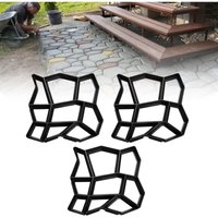 3er-Set DIY-Pflastersteinformen - 43 x 43 x 4 cm - Für Beton, Gehwege, Pflastersteine, Terrassenplatten 3er-Set DIY-Pflastersteinformen - 43 x 43 x 4 cm - Für Beton, Gehwege, Pflastersteine, Terrassenplatten von BEIJIYI