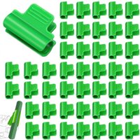 40 Stück Gewächshaus-Clips, 16 mm, Gewächshaus-Rohrstangen-Clip, Gewächshaus-Folien-Clip, Gewächshaus-Klemme, Kunststoff-Netz-Clip, von BEIJIYI