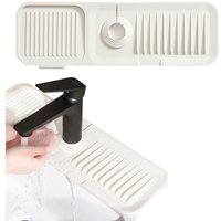 45 x 15 cm Silikon-Wasserhahnmatte, Abtropfmatte für Küchenspülen, Wasserhahnschutz und Abflussmatte, Spritzschutz, Küchen- und Badezimmerzubehör von BEIJIYI