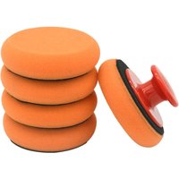 Beijiyi - 6 teile/satz Auto Wachsen Schwamm Hohe Dichte Wischen Polieren Polieren Pad Kit Polieren Griff Reinigung Schwamm für Autos Glas von BEIJIYI