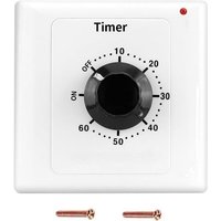 60-Minuten-Zeitschaltuhr, AC 220 V 15 A, intelligenter mechanischer Countdown-Timer, Steckdosen-Zeitschaltuhr, 86-Panel-Timer-Bedienknopf 60-Minuten-Zeitschaltuhr, AC 220 V 15 A, intelligenter mechanischer Countdown-Timer, Steckdosen-Zeitschaltuhr, 86-Panel-Timer-Bedienknopf von BEIJIYI