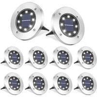 8 Stück LED-Solarleuchte für den Außenbereich – Solarlampen für Garten und Boden – kühles weißes Rasenlicht 8 Stück LED-Solarleuchte für den Außenbereich – Solarlampen für Garten und Boden – kühles weißes Rasenlicht von BEIJIYI