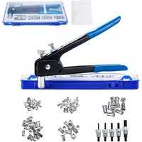 Beijiyi - 86 Stücke Nietpistole M3 M4 M5 M6 M8 Gewinde Nietmutter Nietzange Zange Werkzeug Gewindeeinsatz Kit von BEIJIYI