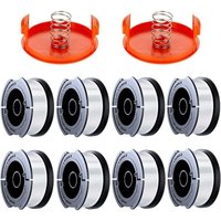 8er-Pack Trimmerfadenspule, kompatibel mit Trimmern von Black and Decker, A6481 A6485 1,65 mm Freischneider-Fadenspule (8 Trimmerfäden, 2 8er-Pack Trimmerfadenspule, kompatibel mit Trimmern von Black and Decker, A6481 A6485 1,65 mm Freischneider-Fadenspule (8 Trimmerfäden, 2 von BEIJIYI