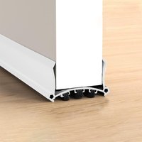 96 cm weiße Türbodendichtung, selbstklebender Türzugluftstopper, schalldichte Türdichtung, für Türen mit einer Dicke von 3,5–5,5 cm und einem von BEIJIYI
