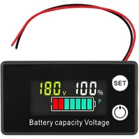 Batterietester, DC 12 V 24 V 36 V 48 V 72 V Batteriemessgerät Temperaturalarm, Batterietester, Blei-Säure-Batterie-Kraftstoffanzeige, von BEIJIYI