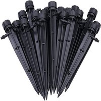 Beijiyi - 100 Stück Bewässerungstropfer, verstellbares Schlauchbewässerungssystem, automatischer Tropf, Mikro-Sprinkler-Tropfer für von BEIJIYI