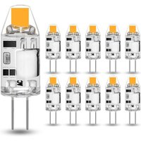 Beijiyi - 10er-Pack G4 2 w LED-Leuchtmittel – ersetzt 20 w Halogenlampen – Warmweiß 3000 k – 200 lm – 12 v ac/dc G4 – kein Flimmern – dimmbar von BEIJIYI