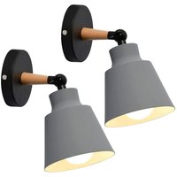 Beijiyi - 2 Packungen Vintage-Industrie-Wandleuchten, Deckenleuchten, E27-Leuchten, Metall, verstellbare Retro-Innenwandleuchte für Schlafzimmer, Beijiyi - 2 Packungen Vintage-Industrie-Wandleuchten, Deckenleuchten, E27-Leuchten, Metall, verstellbare Retro-Innenwandleuchte für Schlafzimmer, von BEIJIYI