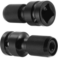 Beijiyi - 2er-Pack 1/2-Zoll-Vierkant-auf 1/4-Zoll-Innensechskant-Adapter, Schnellspannfutter-Konverter für Schlagratschenschlüssel und von BEIJIYI