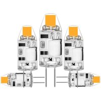 Beijiyi - 5er-Pack G4 2 w LED-Leuchtmittel – ersetzt 20 w Halogenlampen – Warmweiß 3000 k – 200 lm – 12 v ac/dc G4 – kein Flimmern – dimmbar von BEIJIYI