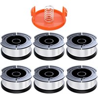 Beijiyi - 6-teilige Spule mit Kantenschneiderfaden, kompatibel mit Black und Decker, ø 1,65 mm mit 10 m Kantenschneiderfaden, enthält 6 von BEIJIYI