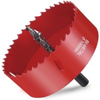 Beijiyi - Bimetall-Lochsäge, Holzlochsäge Ø100 mm, Lochsäge mit Sechskantadapter und Zentrierbohrer, zum Bohren von Kunststoff, pvc, Holz, von BEIJIYI