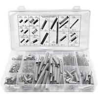 Beijiyi - Druck- und Zugfedern-Sortiment, Metall-Stahlfeder-Sortiment-Hardware-Kit, verschiedene Federn mit Aufbewahrungsbox, Zugdruckfedern, 200 von BEIJIYI