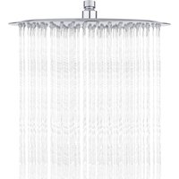 Beijiyi - Duschkopf aus Edelstahl – wassersparende Dusche, 30 cm runder Duschkopf, universeller Regenduschkopf mit 1/2-Zoll-Gewinde, 360° drehbar, von BEIJIYI