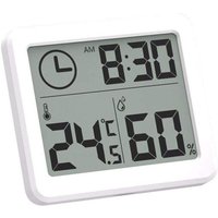 Beijiyi - Innenthermometer Thermometer Hygrometer Digital lcd c/f Temperatur Luftfeuchtigkeitsmesser Wecker -10–70 °c von BEIJIYI