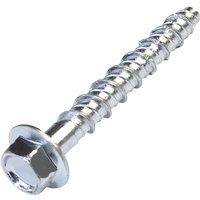 Beijiyi - Satz mit 10 Betonschrauben mit Sechskantkopf und Sockel/Kragen Ø6x50 mm – Direktbefestigung ohne Dübel – für 7,5-mm-Inbusschlüssel – aus von BEIJIYI