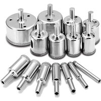 Beijiyi - Set mit 15 Diamantbohrern, Lochsägen für Kohlenstoffstahl, Glasbohrer, Keramik, Porzellan, Fliesen, Marmor, von BEIJIYI