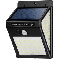 Solarleuchte für den Außenbereich, Außen-Solarlampe, Bewegungsmelder, 3 Modi [1 Packung 144 LEDs], wasserdichte kabellose Solar-Außenbeleuchtung, von BEIJIYI