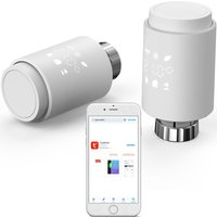 Vernetzter Heizkörperthermostat – programmierbarer vernetzter Thermostatkopf, kompatibel mit Alexa, Google Assistant, Tuya Smart und Smart Life – von BEIJIYI