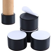 Betterhöhungen, Möbelerhöhungen erhöhen die Höhe um 2 Zoll, massiver Stahl trägt 10.000 Pfund, Tisch-, Stuhl- oder Sofaerhöhung, 4er-Set von BEIJIYI