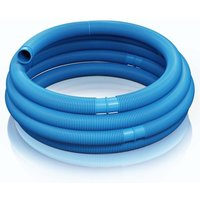 Blauer Poolschlauch – 6 m lang, Ø 32 mm – Schwimmender Solarschlauch mit vorgeformten Abschnitten – 165 g/m – Solar-Saugschlauch von BEIJIYI