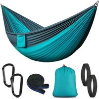 Camping-Hängematte mit Moskitonetz, 300 kg Tragkraft, Outdoor-Hängematte für 2 Personen, atmungsaktives Fallschirm-Nylon, schnelltrocknend, Camping-Hängematte mit Moskitonetz, 300 kg Tragkraft, Outdoor-Hängematte für 2 Personen, atmungsaktives Fallschirm-Nylon, schnelltrocknend, von BEIJIYI