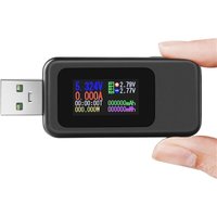Digitaler USB-Tester mit Farbdisplay – USB-Spannungstester – Stromtester – USB-Leistungstester – Batteriekapazitätstester – Unterstützt Digitaler USB-Tester mit Farbdisplay – USB-Spannungstester – Stromtester – USB-Leistungstester – Batteriekapazitätstester – Unterstützt von BEIJIYI