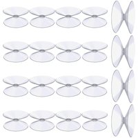 Doppelseitige Saugnäpfe, 20 Stück 3 cm klare Saugnäpfe, extra starker PVC-Kunststoff-Vorhangaufhänger, Isolierungssaugnapf für Glastischspiegel, Doppelseitige Saugnäpfe, 20 Stück 3 cm klare Saugnäpfe, extra starker PVC-Kunststoff-Vorhangaufhänger, Isolierungssaugnapf für Glastischspiegel, von BEIJIYI
