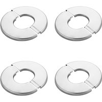 Edelstahl-Heizkörperrohrabdeckung, 4-teilig, Wasserhahn-Rosette, Duschmischer-Abdeckung, Wasserhahn-Lochabdeckung, Wasserhahn-Abdeckung, Edelstahl-Heizkörperrohrabdeckung, 4-teilig, Wasserhahn-Rosette, Duschmischer-Abdeckung, Wasserhahn-Lochabdeckung, Wasserhahn-Abdeckung, von BEIJIYI