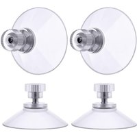 Einschraubbare Saugnäpfe, 4 Stück 50 mm transparente Saugnäpfe mit Gewinde, extra starker PVC-Kunststoff-Vorhang-Aufhängungs-Isolier-Saugnapf für Einschraubbare Saugnäpfe, 4 Stück 50 mm transparente Saugnäpfe mit Gewinde, extra starker PVC-Kunststoff-Vorhang-Aufhängungs-Isolier-Saugnapf für von BEIJIYI