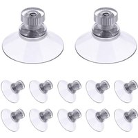 Einschraubbarer Saugnapf, 12 Stück 30 mm transparente Saugnäpfe mit Gewinde, extra starker PVC-Kunststoff-Vorhang-Aufhänger, Isolations-Saugnapf für Einschraubbarer Saugnapf, 12 Stück 30 mm transparente Saugnäpfe mit Gewinde, extra starker PVC-Kunststoff-Vorhang-Aufhänger, Isolations-Saugnapf für von BEIJIYI