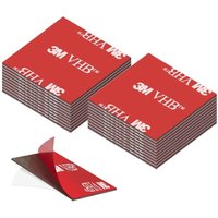 Extra starkes doppelseitiges Klebeband, 36 Stück (90 x 20 mm), extra starke doppelseitige Klebepads aus rechteckigem Acrylschaum, wasser- und von BEIJIYI