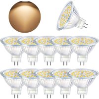 Beijiyi - GU5.3 LED-Glühbirne, MR16 led 12 v, 5 w, entspricht 50 w Halogenlampe, warmweiß 3000 k, nicht dimmbare LED-Spot-Glühbirnen, 10 Stück von BEIJIYI