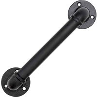 Handlauf, 30 cm schwarzer Treppenhandlauf, Treppengeländer, Industrielles Windeisenrohr-Retro-Schutzgeländer, Treppengeländer, für Treppen, Wände, Handlauf, 30 cm schwarzer Treppenhandlauf, Treppengeländer, Industrielles Windeisenrohr-Retro-Schutzgeländer, Treppengeländer, für Treppen, Wände, von BEIJIYI