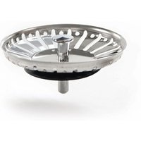 Küchenspülenstöpsel, Küchenspülenfilter, Edelstahl-Badezimmerspülenstöpsel, Badezimmerspülenfilter, universeller Spülbeckenstöpsel (84 mm) von BEIJIYI