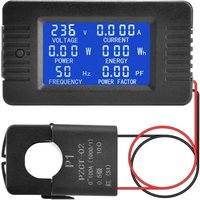 LCD-Digital-Amperemeter-Voltmeter AC 80-260 V 100 A, 6-in-1-Stromzähler, Haushaltsstromzähler-Panel, offener Energiezähler, CT-Stromzähler von BEIJIYI