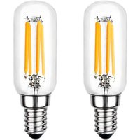 LED-Glühbirne, T25 E14 4W warmweiße Glühbirne 2700K, 400LM, LED-Röhrenglühlampe für Dunstabzugshaube, nicht dimmbar, 2er-Set von BEIJIYI