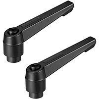 M10 x 1,5 mm verstellbarer Klemmhebel Ratschengriff Gewinde Innengewinde Bolzen 2 Stück von BEIJIYI