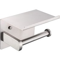 Moderner Toilettenpapierhalter aus gebürstetem Edelstahl sus 304, Toilettenpapierhalter mit Handyhalter von BEIJIYI