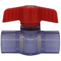 PVC Kugelhahn 20 25 32 40 50 63mm Klebeventil Kugelhahn Kugelhahn Schwimmbad mit Kugel (Innendurchmesser 25mm) von BEIJIYI