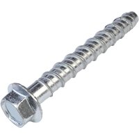 Satz mit 10 Betonschrauben mit Sechskantkopf und Sockel/Kragen Ø12x100 mm – direkte Befestigung ohne Dübel – für 14-mm-Inbusschlüssel – aus Stahl – von BEIJIYI