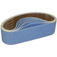 Schleifband 100 x 915 mm – 2 x Körnung 40, Zirkonoxid-Schleifband-Set für Trocken- und Nassschliff von Metall/Holz (8-teilig) von BEIJIYI